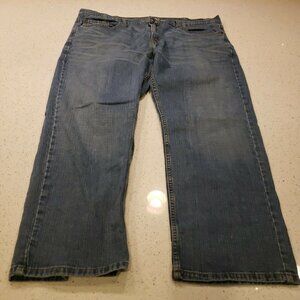 Levi Strauss Co Men's Straight Blue Jeans Medium Wash Relaxed Fit Size 40 x 30
